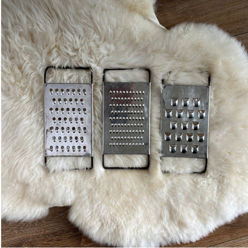 Vintage Set of 3 Made In USA Cheese Vegetable Graters
